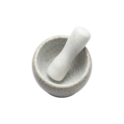 Picture of Handheld Marble Mortar and Pestle Set - Ash - Multicolor
