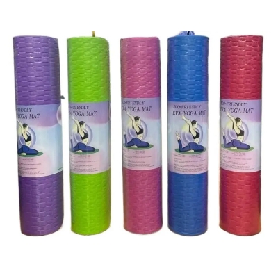 Picture of E-Co Friendly 8mm Gym Yoga Mat- Sports & Fitness - Multicolor