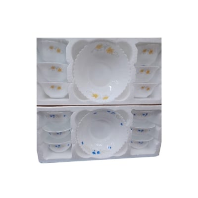 Picture of 7-Piece Ceramics Soup Set - Firni Set- Enjoy Your Soups And Desserts In Style With This Elegant Ceramics Set - Multicolor