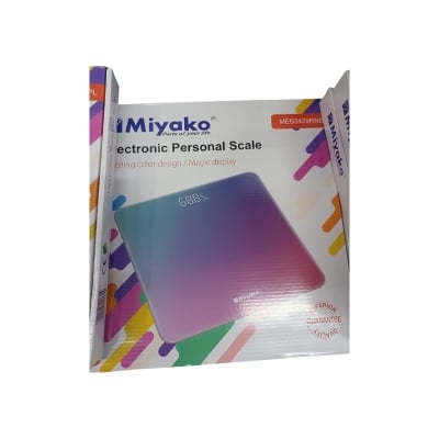 Picture of Accurate Weight Measurement with Miyako Digital Weight Machine/Miyako Electrical Personal Scale MEB-3429RNB - Your Reliable Partner for Health - Multicolor