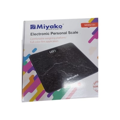 Picture of Accurate Weight Measurement with Miyako Digital Weight Machine/Miyako Electrical Personal Scale MEB-5210RNB - Your Reliable Partner for Health - Black