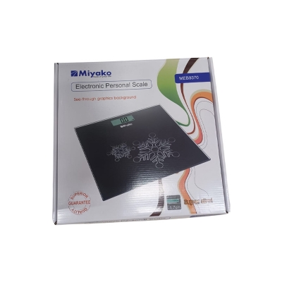Picture of Accurate Weight Measurement with Miyako Digital Weight Machine/Miyako Electrical Personal Scale MEB-9370RNB - Your Reliable Partner for Health - Black