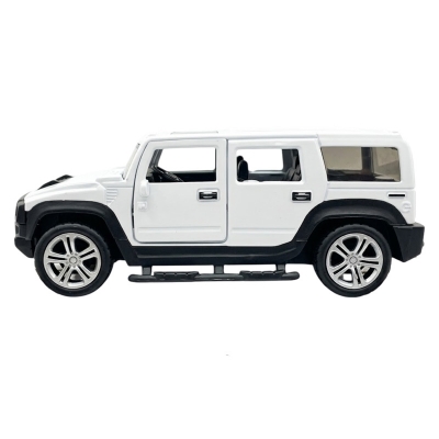 Picture of 1:32 Scale Hummer Scaled Model Metal Pull Back Die Cast with Light & Sound - White - Multicolor