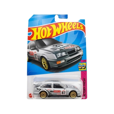 Picture of Hot Wheels 87 Ford Sierra Cosworth Diecast Model Toy Car (Die-Cast Model Car) - Multicolor