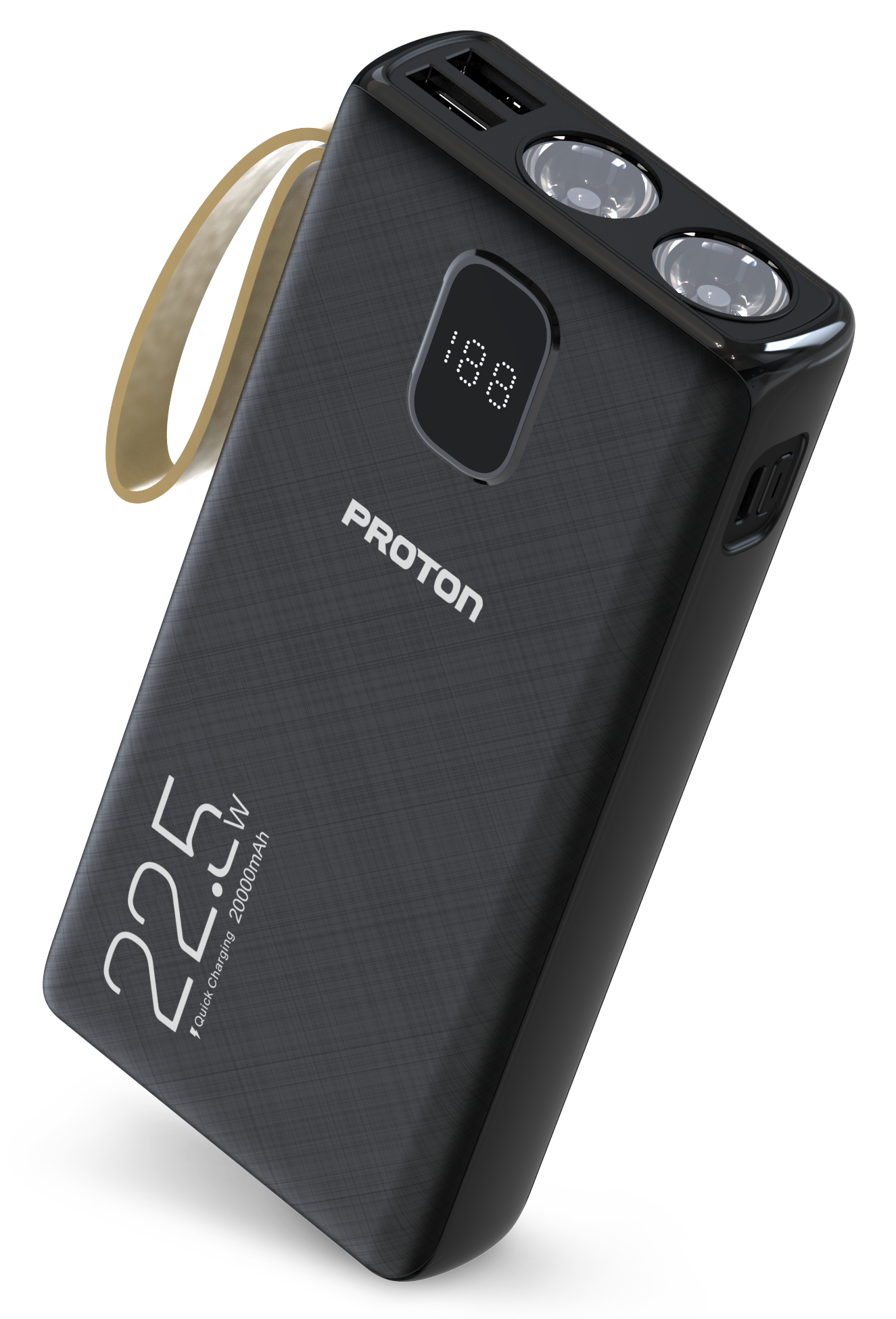 Picture of Proton Energy Mate Power Bank- 22.5W 20000mAH with in-built 2 Torch Light for Travel