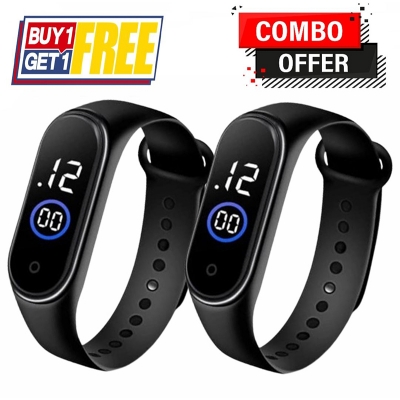 Picture of Silicon New Fashion Touch LED Sports Watch - Watch - Watch For Men - ঘড়ি Black