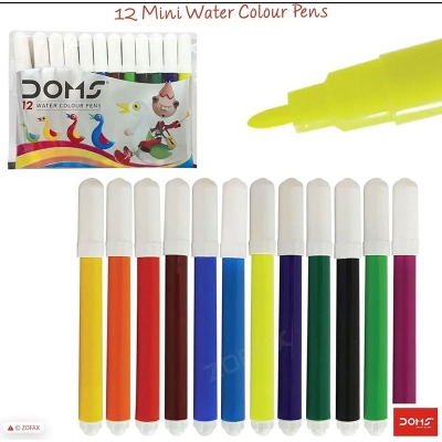 Picture of Doms Mini Aqua Sketch Colour Pens 12 Shades Multicolor