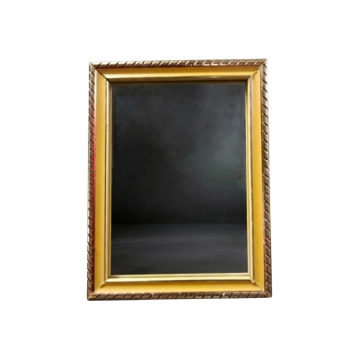 Picture of Belgium Glass Mirror 7x5 Inches High Quality Glass Elegant Design for Home Decor Beige