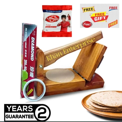 Picture of Wooden Ruti Maker with Ruti paper & both side gum tape Brown Brown