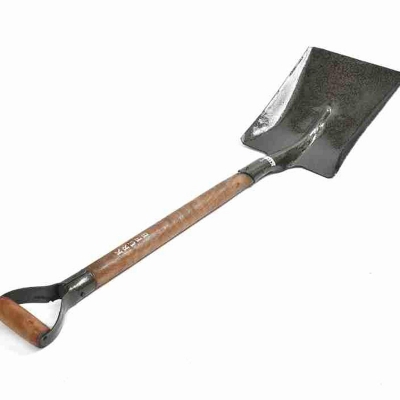Picture of Pretail Glass World Pretail Garden Flat Blade Spade/Shovel (Belcha) with Wooden Handle, Heavy Duty Agricultural Tool - Gardening Tools Multicolor