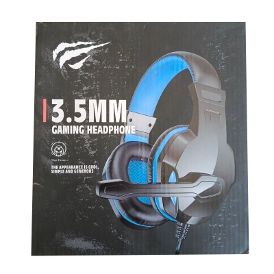 Picture of Astrum Large Stereo Headphones With Mic - HS125 Black
