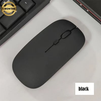Picture of Bluetooth Mouse for Laptops, Desktops, Tablets, iPads, iPhones, and Smartphones  Dual-Mode 2.4GHz Optical Rechargeable Wireless Mouse  Stylish, Ergonomic, Ultra-Slim Design-Nadra-NM01(Black)