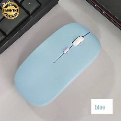Picture of Bluetooth Mouse for Laptops, Desktops, Tablets, iPads, iPhones, and Smartphones  Dual-Mode 2.4GHz Optical Rechargeable Wireless Mouse  Stylish, Ergonomic, Ultra-Slim Design-Nadra-NM01(Blue)