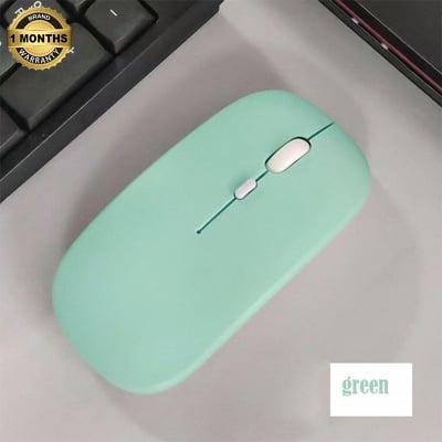 Picture of Bluetooth Mouse for Laptops, Desktops, Tablets, iPads, iPhones, and Smartphones  Dual-Mode 2.4GHz Optical Rechargeable Wireless Mouse  Stylish, Ergonomic, Ultra-Slim Design-Nadra-NM01(Green)