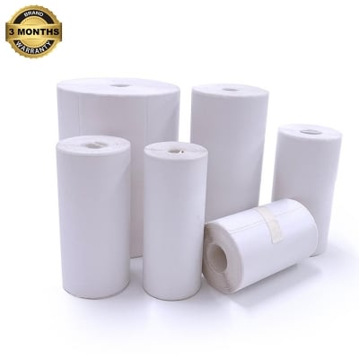 Picture of Steadfast Courier Label 50x75mm Small Roll around 85 Labels per Roll, 2x3 inches) for PT260 58mm printer Direct Thermal DT Stickers  Shipping Labels  Premium Self-Adhesive Thermal Labels - White(50x75-Roll-10-Small)