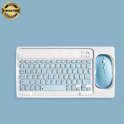 Picture of Ultra-Thin Rechargeable Keyboard & Mouse Combo – Sleek, Ergonomic, and Seamlessly Compatible with Laptops, Tablets, iPads, iPhones & Smartphones(Blue)