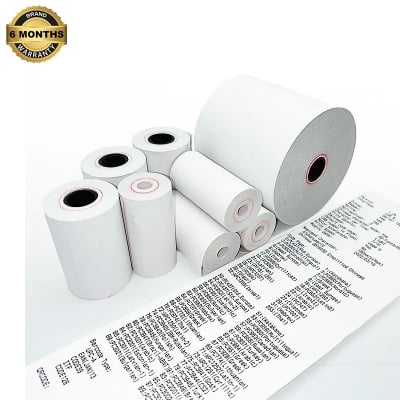 Picture of 78×60mm Thermal POS Paper Rolls – Compatible with 3-Inch (80mm) Rongta Receipt Printers – Fade-Resistant and Durable(5 Rolls)
