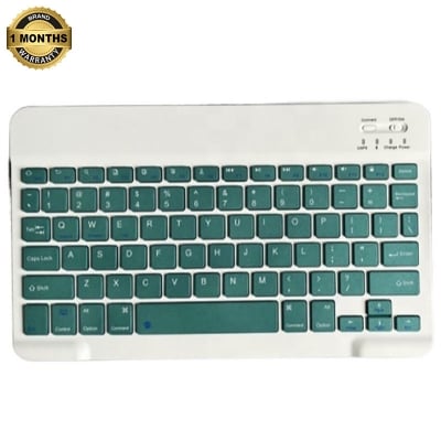Picture of Bluetooth Keyboard Rechargeable for Tablets, iPads, iPhones, Smartphones, and Laptops  Stylish, Ergonomic, Ultra-Slim Rechargeable Wireless Mini Nadra Keyboard  Ideal for professionals, students, and travelers(Dark Green)