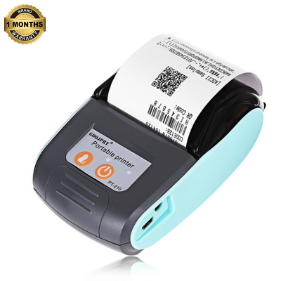 Picture of Thermal Receipt Printer, 58mm | Portable 2-inch POS with USB + Bluetooth | Compatible with Android/iOS/Windows | Ideal for Super Shops, Billing, Ticket Printing, Retail Solutions | Free Software | Nadra-PT 210(Blue)