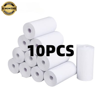 Picture of 10pcs 57*30mm Thermal Paper Rolls for 58mm POS Printer, Receipt Printer, Mini Thermal Printer - White(White 10 Roll)
