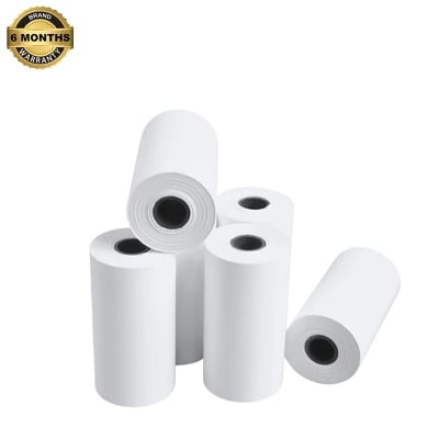 Picture of Premium 78x38mm thermal paper rolls for 3 inch (80mm) POS printers. BPA-free, eco-friendly, and fade-resistant—perfect for receipts, invoices, and bills in retail, restaurants, and service counters.(5 Rolls)