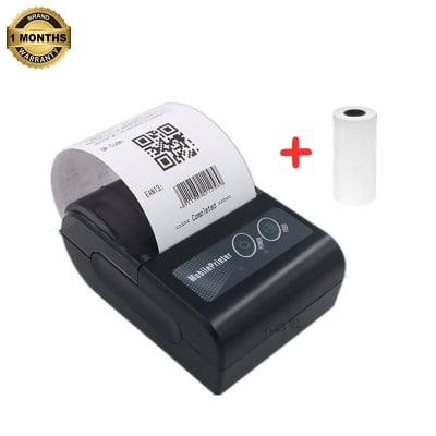 Picture of Bluetooth Printer 58mm (2 inch) Portable Thermal Receipt Printer Wireless Billing Ticket Printing Compatible with Android iOS Windows for Restaurant Supermarket-Nadra Printer(Black)