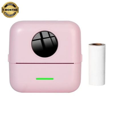 Picture of Photo Printer Pocket Label Maker 200dpi Bluetooth Thermal Printer for Work Plan Memo Study Notes List Journal Printing, Nadra-X5(Pink)