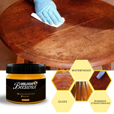 Picture of Mintiml Beewax Wood Polish Polisher Polishing Compound Wax Floor Seasoning Furtniture Wrap Care Magic Repair Traditional All-Purpose Wood
