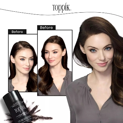 Picture of Toppik Hair Fiber black Set 27.5g Hair Fiber+ Spray Applicator