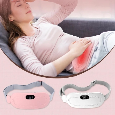 Picture of Heating pad for Period Cramps & Vibration sliming Massage belt - Pink