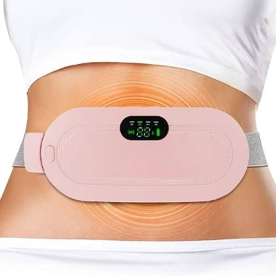 Picture of Heating pad for Period Cramps & Vibration sliming Massage belt - Pink