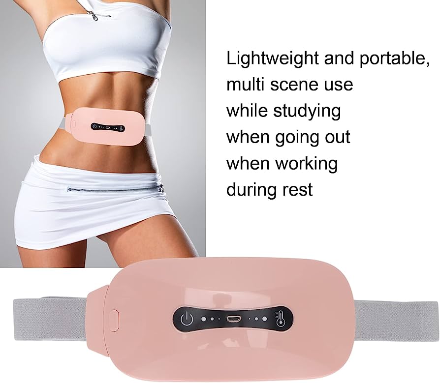 Picture of Heating pad for Period Cramps & Vibration sliming Massage belt - Pink