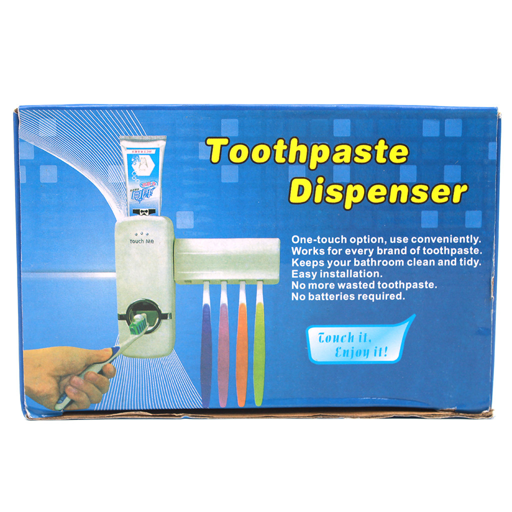 Picture of Automatic Toothpaste Dispenser with Toothbrush Holder - Multicolor
