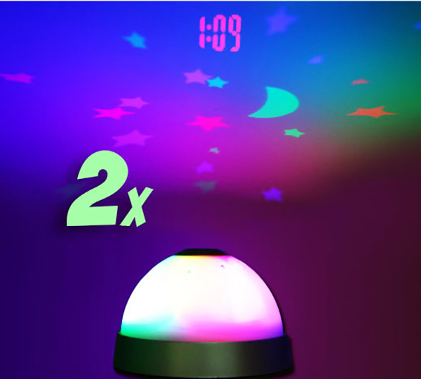 Picture of Indulge Durablity - Upscaled Quality - Clock Color Night Light with Projecting Clock - Innovative Design - Expression of Yourself - Multicolor