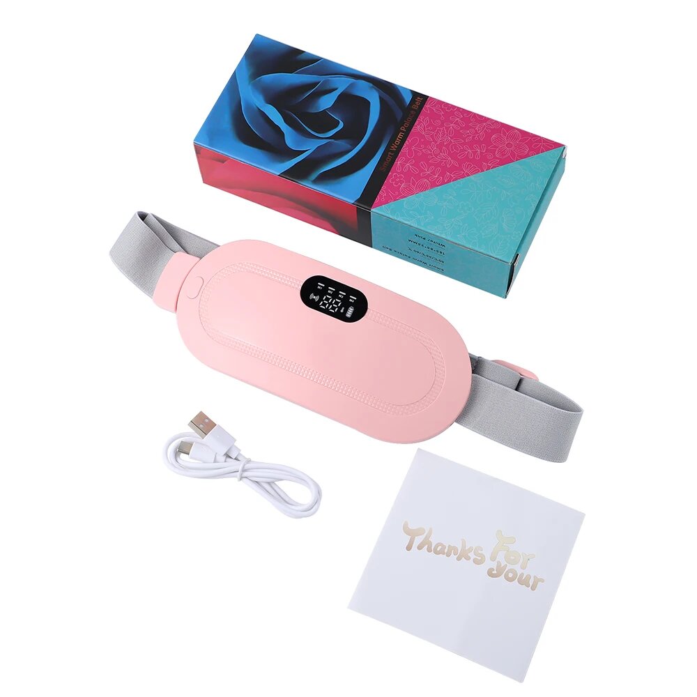 Picture of Wireless Warm Palace Belt With LCD Display Heating Pad Relieve Hot Compress - Multicolor