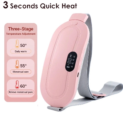 Picture of Wireless Warm Palace Belt With LCD Display Heating Pad Relieve Hot Compress - Multicolor