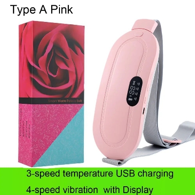Picture of Wireless Warm Palace Belt With LCD Display Heating Pad Relieve Hot Compress - Multicolor