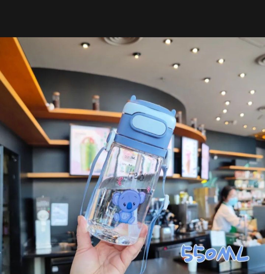 Picture of Baby Smart Travel & Outdoors Water Bottle with straw 550ML