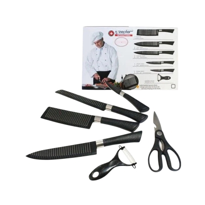 Picture of Zepter international Kitchen Knife Set (6pcs) 4x knives 1x scissor 1x ceramic peeler 6 pc