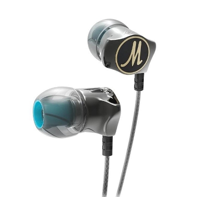 Picture of QKZ DM7 Zinc Alloy In-Ear Earphone - Gray - Headphone - Ear Phone - Best Earphone (Deep Gray)