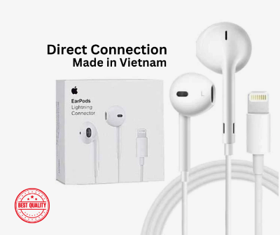 Picture of EarPods For Iphone with Lightning Connector In Ear Earphones And Headphone With Microphone For iphone Direct connection (White)