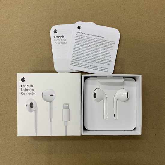 Picture of EarPods For Iphone with Lightning Connector In Ear Earphones And Headphone With Microphone For iphone Direct connection (White)