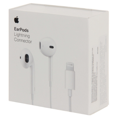 Picture of EarPods For Iphone with Lightning Connector In Ear Earphones And Headphone With Microphone For iphone Direct connection (White)