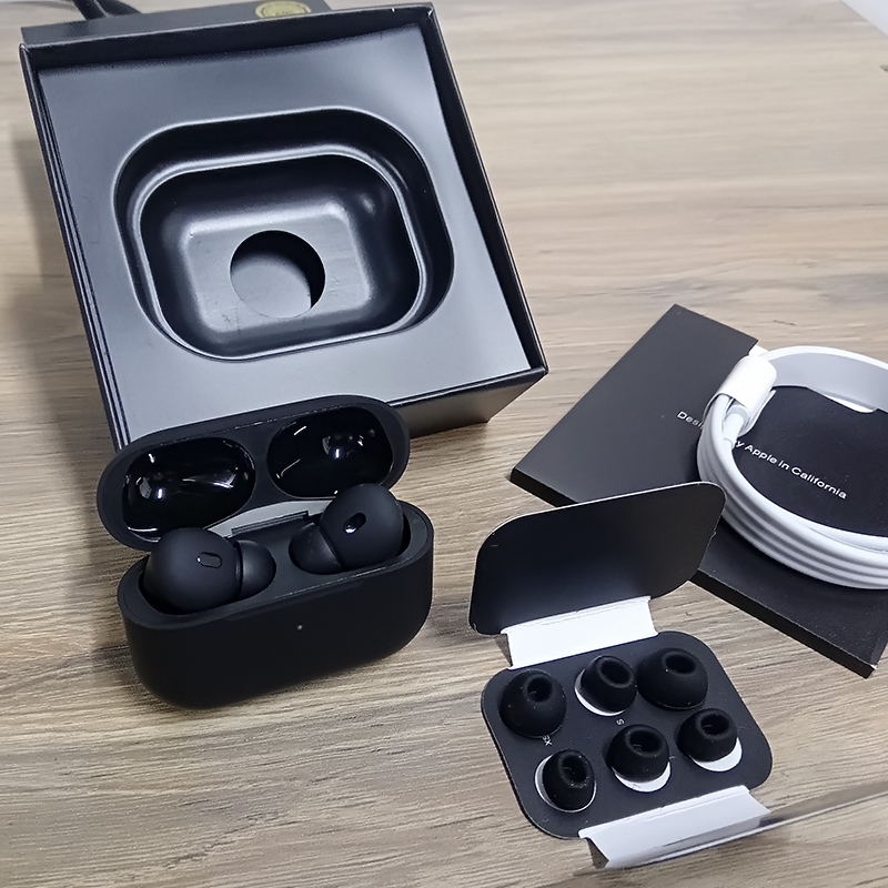 Picture of AirPods Pro 2nd Gen ANC In Ear Noise Cancelling Headphone Wireless Bluetooth (Black)
