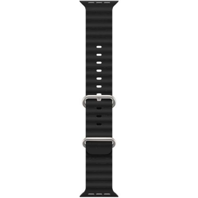 Picture of T800 Ultra Band Adjustable Loop Silicone Waterproof Sport Strap - Watch Strap - Smart Watch Belt (Black,Freesize)