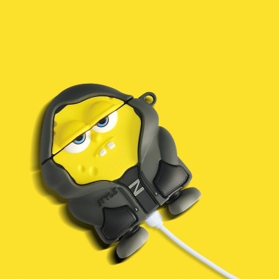 Picture of Only Cover For Airpods Pro/ Pro 2nd Gen Premium Earbuds Protective Cover (SpongeBob Yellow)