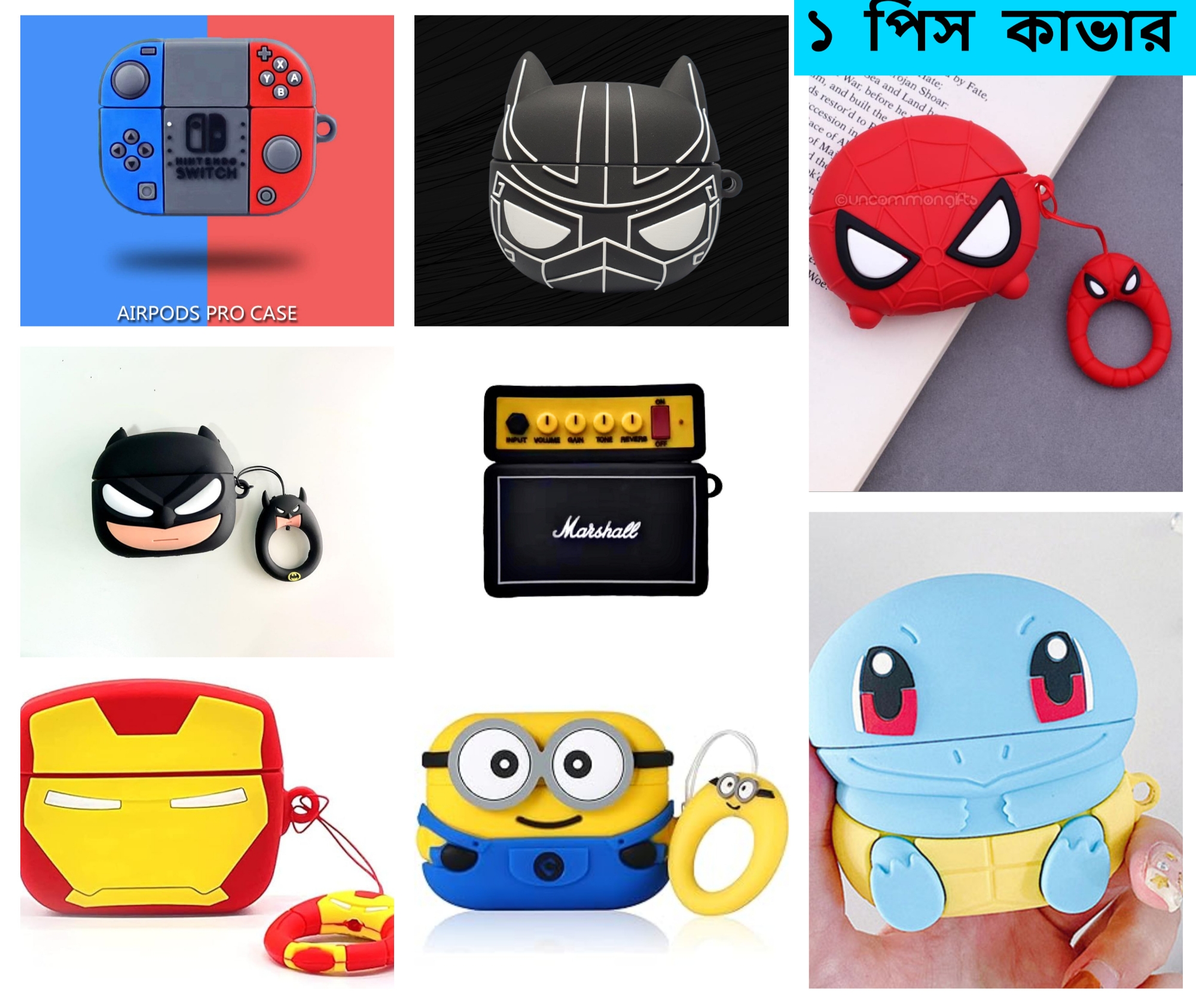 Picture of Only Cover For Airpods Pro/ Pro 2nd Gen Premium Earbuds Protective Cover (Venom)