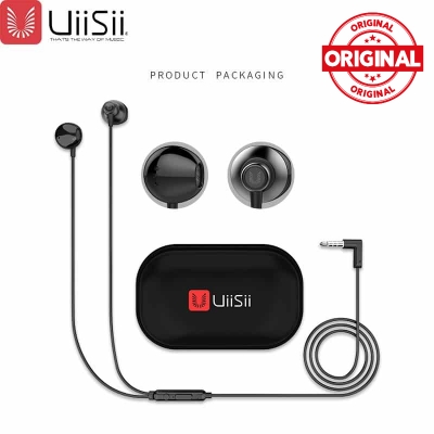 Picture of Uiisii Hm 12 Super Bass Stereo In Ear-Phone With Pouch - High-Quality Audio Immersion With Uiisii Hm 12 In Ear-Phone - Including A Protective Pouch (Black)