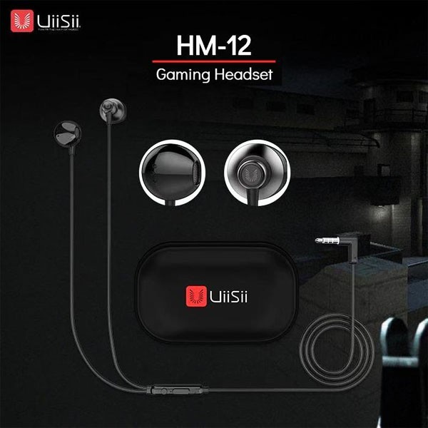 Picture of Uiisii Hm 12 Super Bass Stereo In Ear-Phone With Pouch - High-Quality Audio Immersion With Uiisii Hm 12 In Ear-Phone - Including A Protective Pouch (Black)