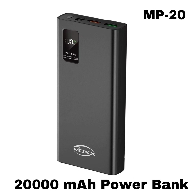 Picture of MOXX 22.5W 20000 Digital Display Quick Charge Power Bank (MP-20) - Super fast charging Power Bank (20000 mah)
